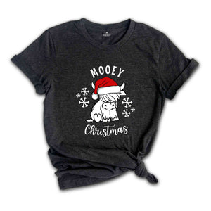 Mooey Christmas Shirt, Western Christmas Tee, Christmas Heifer Shirt, Xmas Cow Shirt, Christmas Cow Lover Tee