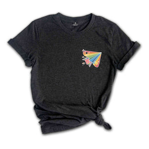 Pocket LGBT Shirt, Pride Paper Plane, LGBT Flag Shirt, Bisexual Shirt, LGBT Shirt Gift, Lesbian T-Shirt, Gay Pride Shirt