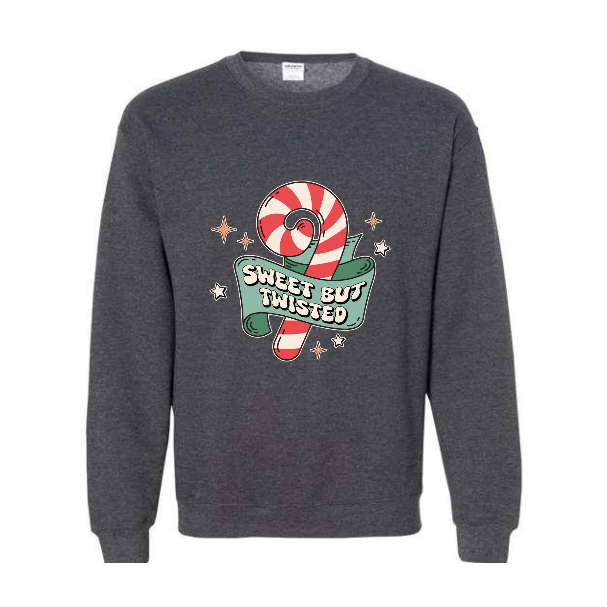 Sweet But Twisted Sweatshirt, Christmas Sweatshirt, Christmas Gifts, Christmas Candy Sweatshirt, Christmas Family Sweatshirt