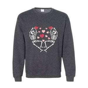 Dancing Skeletons Valentine's Sweatshirt, Retro Valentine's Sweatshirt, Valentine's Sweatshirt, XOXO Sweatshirt