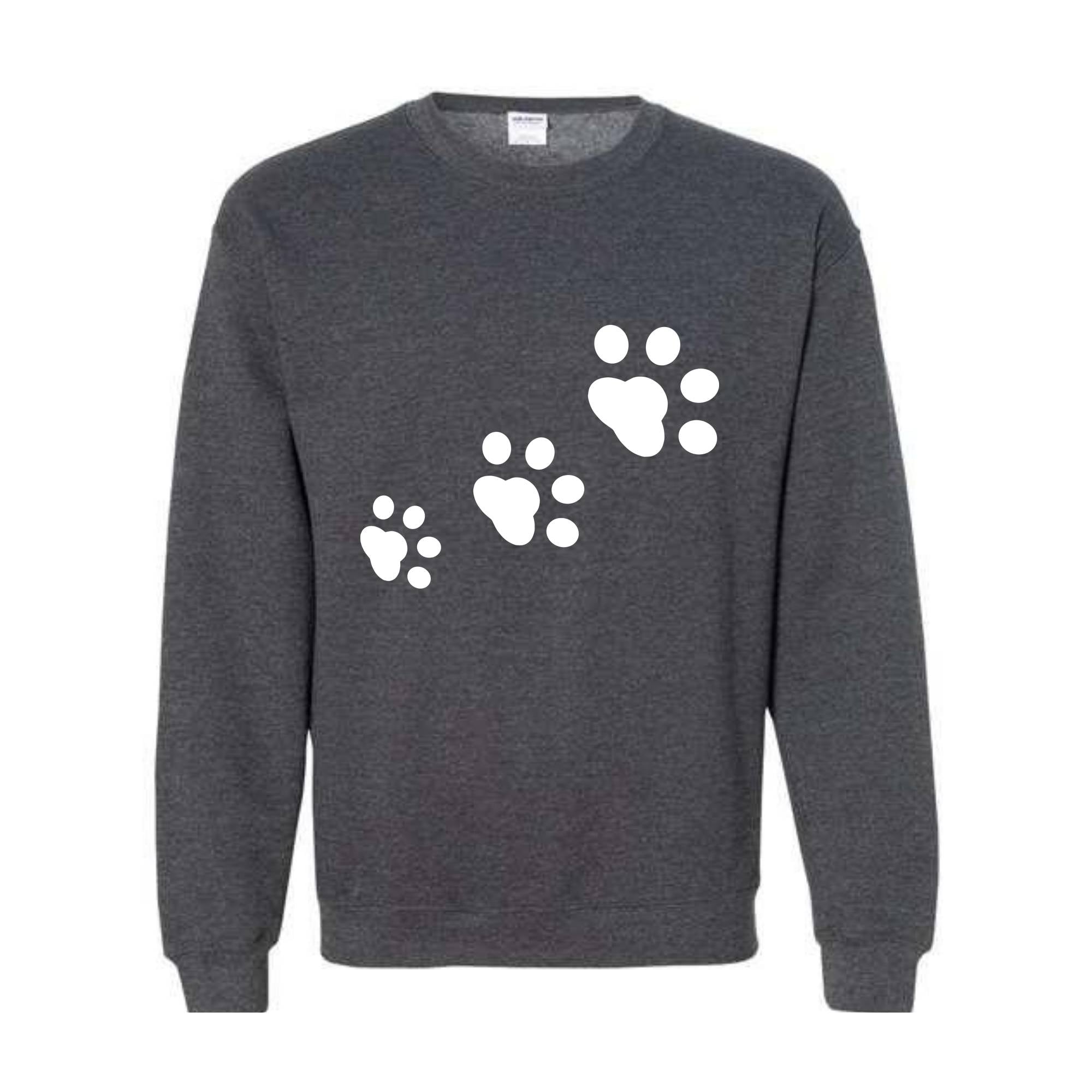 Custom Dog Name Sweatshirt, Dog Paws Sweater, Custom Dog Ears Sleeve Sweatshirt, Custom Pet , Pet Lovers Gift