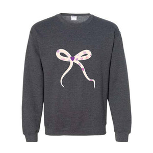 Cute Sweater , A bow sweatshirt , Lovely Sweater , Trendy Sweater , a Pink Bow Sweater , Holiday Sweater , New Year Sweater