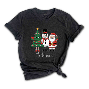 Tis The Season Shirt, Christmas Shirt, Cute Christmas Shirt, Trendy Holiday Tee, Believe Shirt, Santa Shirt, Santa Gifts