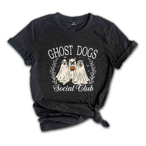 Ghost Dogs Social Club Shirt, Halloween Dog Shirt, Retro Dog Shirt, Retro Halloween Shirt, Dog Social Club Shirt