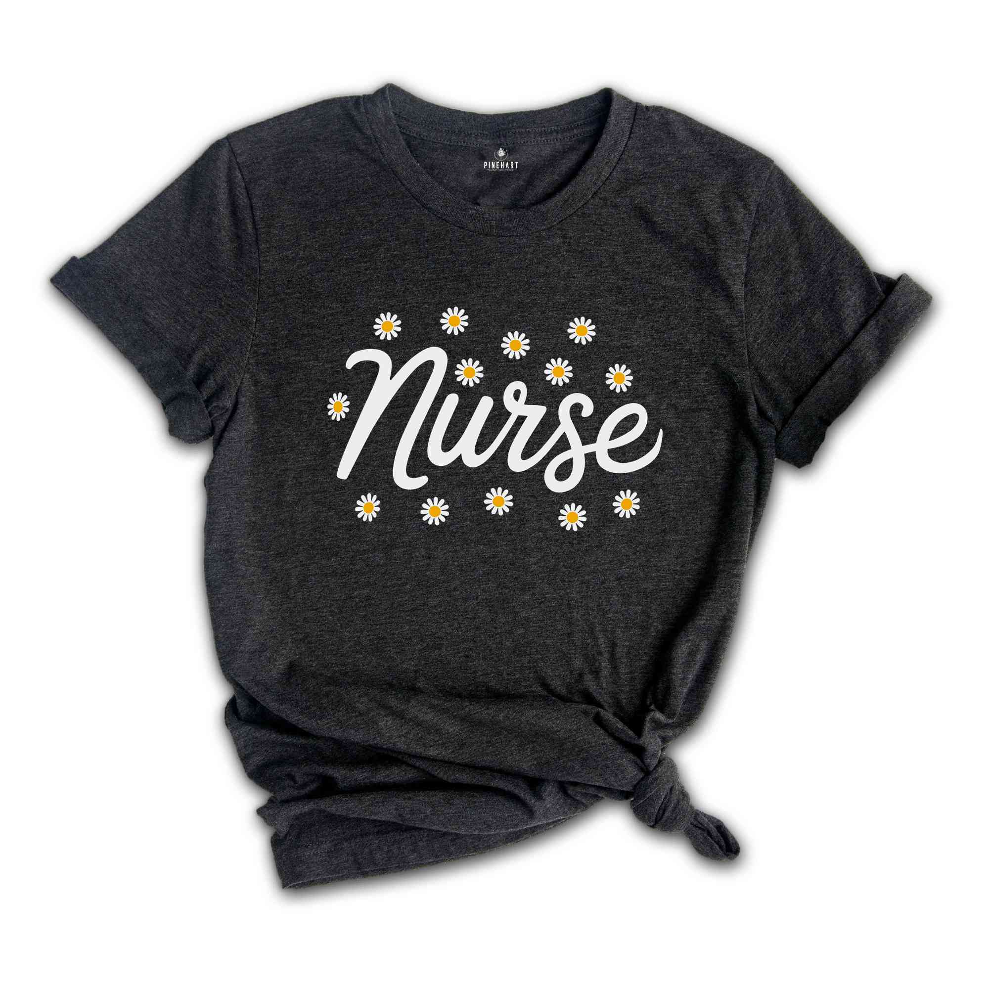 Floral Nurse shirt, Nurse Practitioner, RN Registered Nurse Shirt, CRNA Shirt, Gift for Nurse appreciation, ER Nurse Shirt