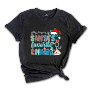 Santa's Favorite CNA Shirt, Nurse Assistant Shirt, Gift for Nurse, CNA Gift, Christmas Gift, Gift for Mom, Nursing Life Shirt