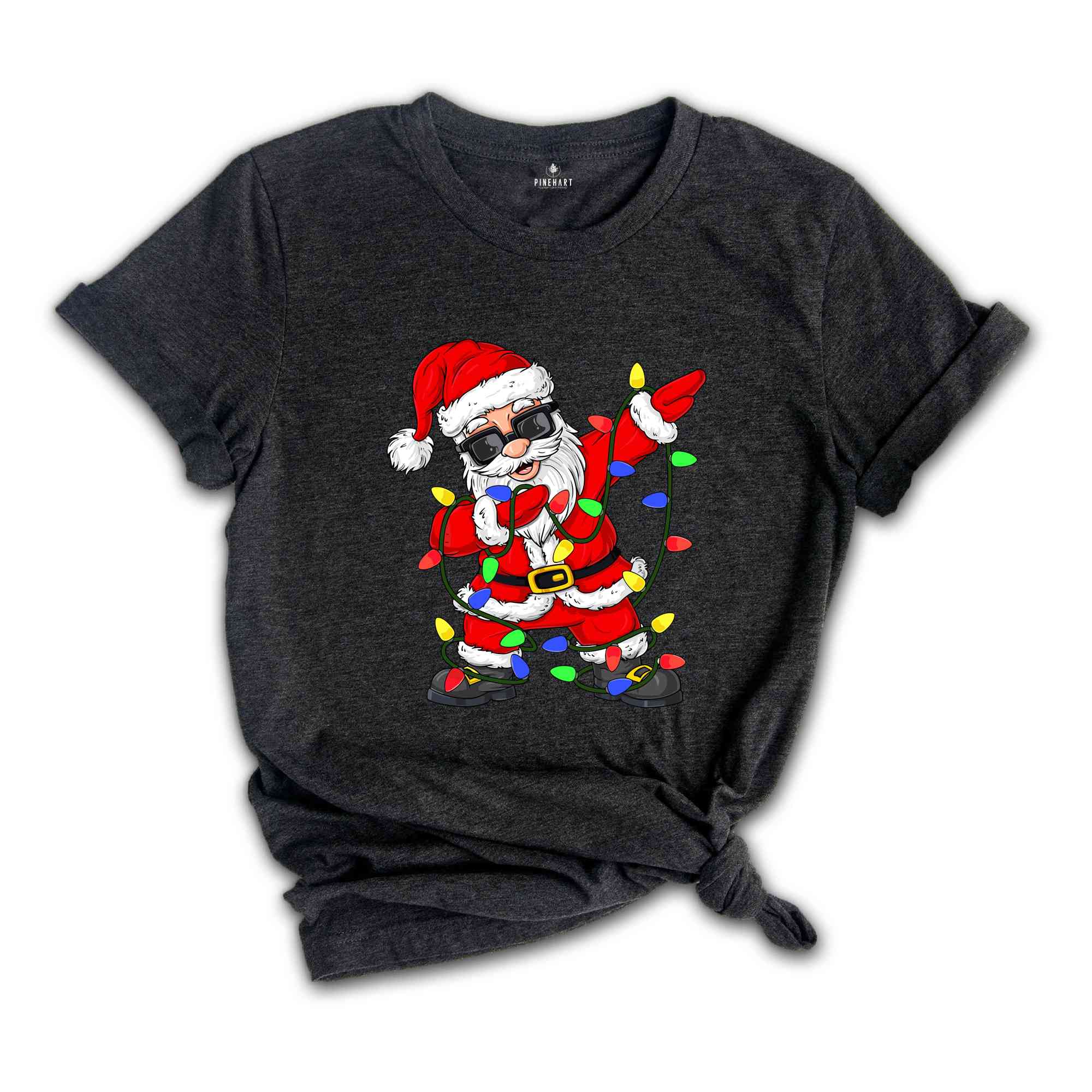 Dabbing Santa Shirt, Funny Santa T-Shirt, Christmas Lights Shirt, Santa Claus Shirt, Funny Christmas, Santa Christmas Shirt