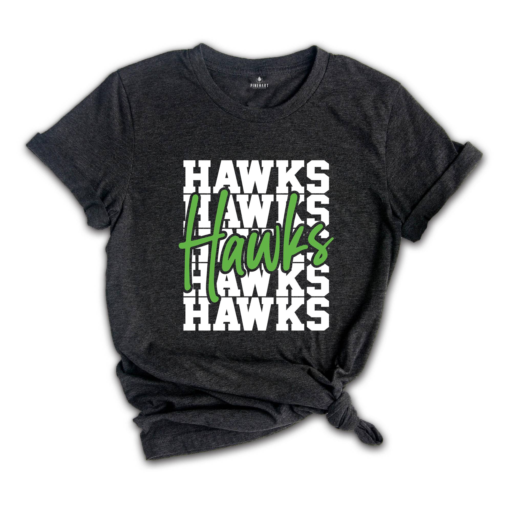 Team Mascot Shirt, Hawks Team Shirt, Hawks Football Shirt, Hawks Fan Shirt, Hawks School Shirt, Hawks School Spirit, Hawks Basketball Tee