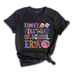 In My First Day Of School Era Shirt, Back To School Gift, Teacher Tshirt, First Day Of School Shirt, School Gifts, Teacher Life Shirt