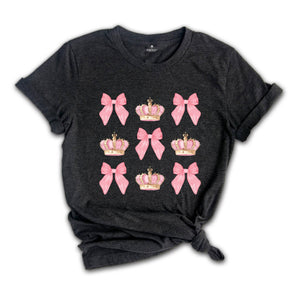 Pageant Mom Shirt, Coquette Mom Shirt, Bow Shirt, Crown Shirt, Mom Shirt, Pageant Day Shirt, Pageant Shirt, Mom Gift, Mom Life Shirt