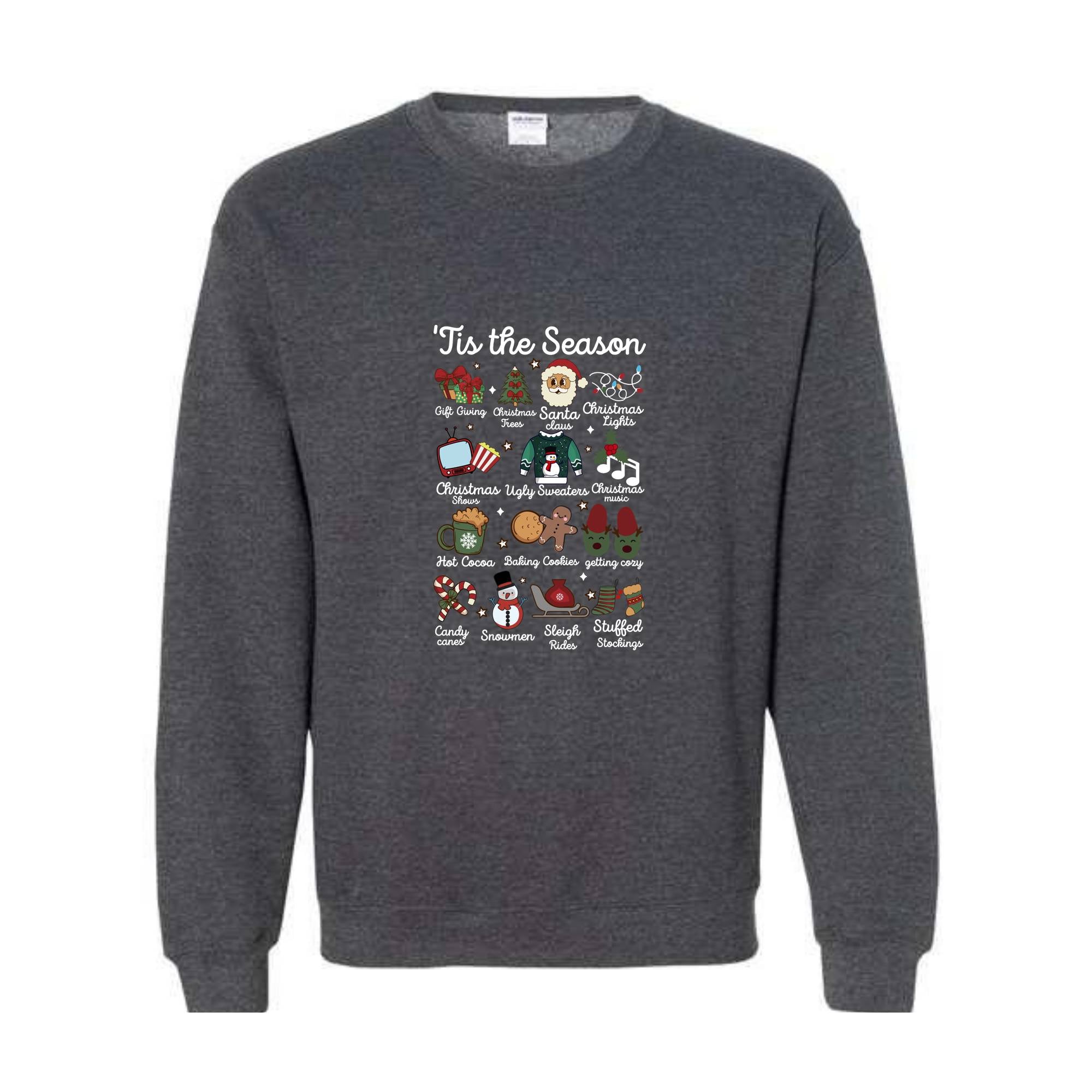 Tis The Season Christmas Sweatshirt, Retro Fall Sweater, Cute Ghost Sweater, Retro Pumpkin Shirt, Christmas Gift