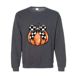 Retro Pumpkin Sweatshirt, Pumpkin Season Sweatshirt, Fall Vibes Sweatshirt, Coquette Pumpkin Sweatshirt, Halloween Pumpkin Season Sweatshirt