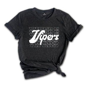 Team Mascot Shirt, Vipers Team Shirt, Vipers Team Spirit Shirt, Vipers Fan Shirt, Vipers School Shirt, Vipers School Spirit