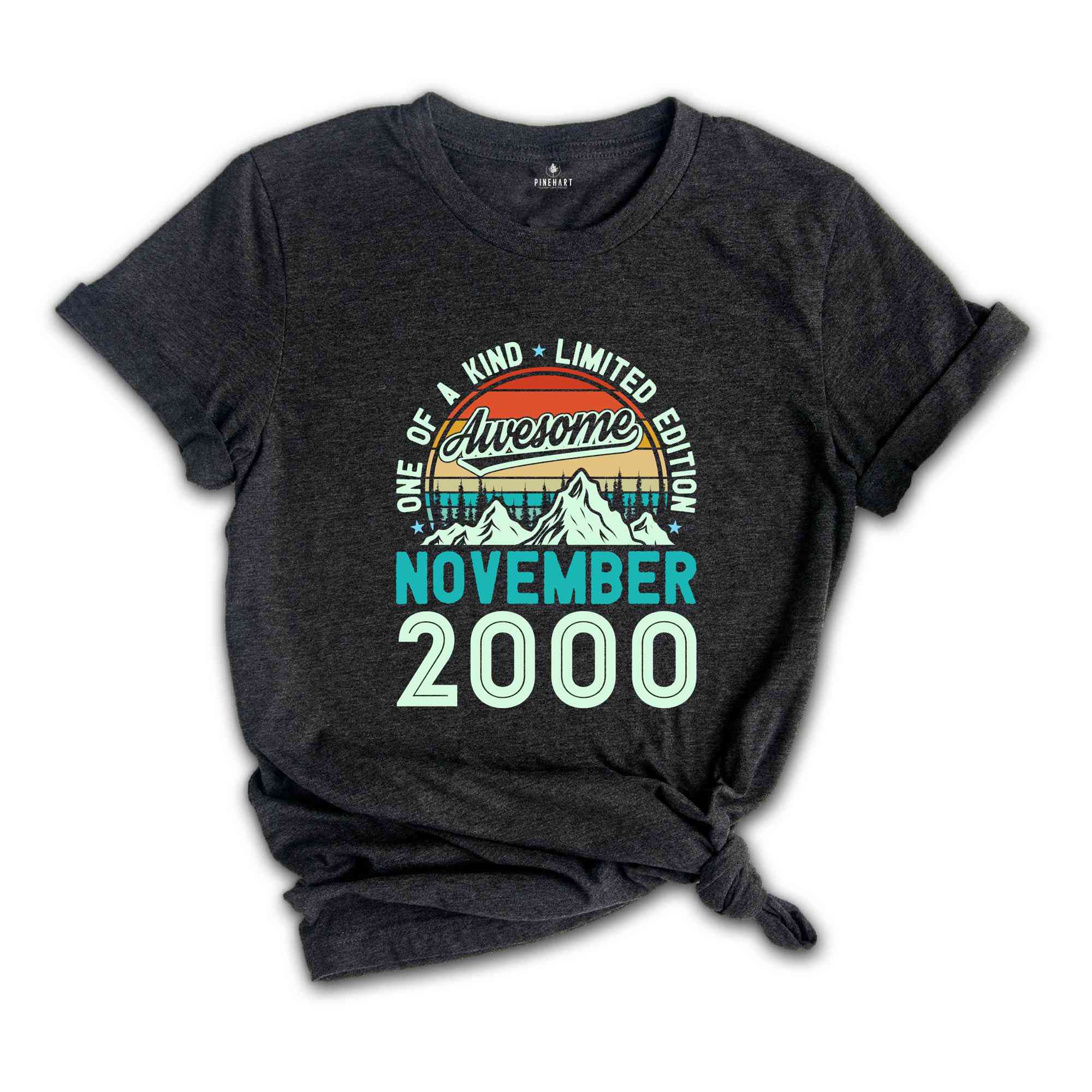 One Of A Kind Limited Edition Birthday 2000 Shirt, 24 Years Old Shirt, Birthday Party Shirt, Birthday Shirt, Family Birthday Party