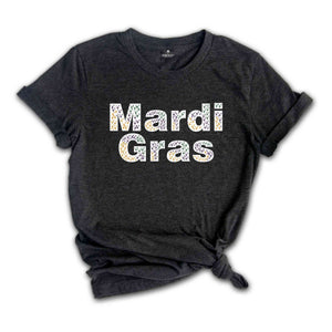 Sparkle Mardi Gras Shirt, Mardi Gras Carnival Tee, Mardi Gras Gift, Fat Tuesday T-Shirt, Fleur De Lis Tee, Mardi Gras Party Shirt