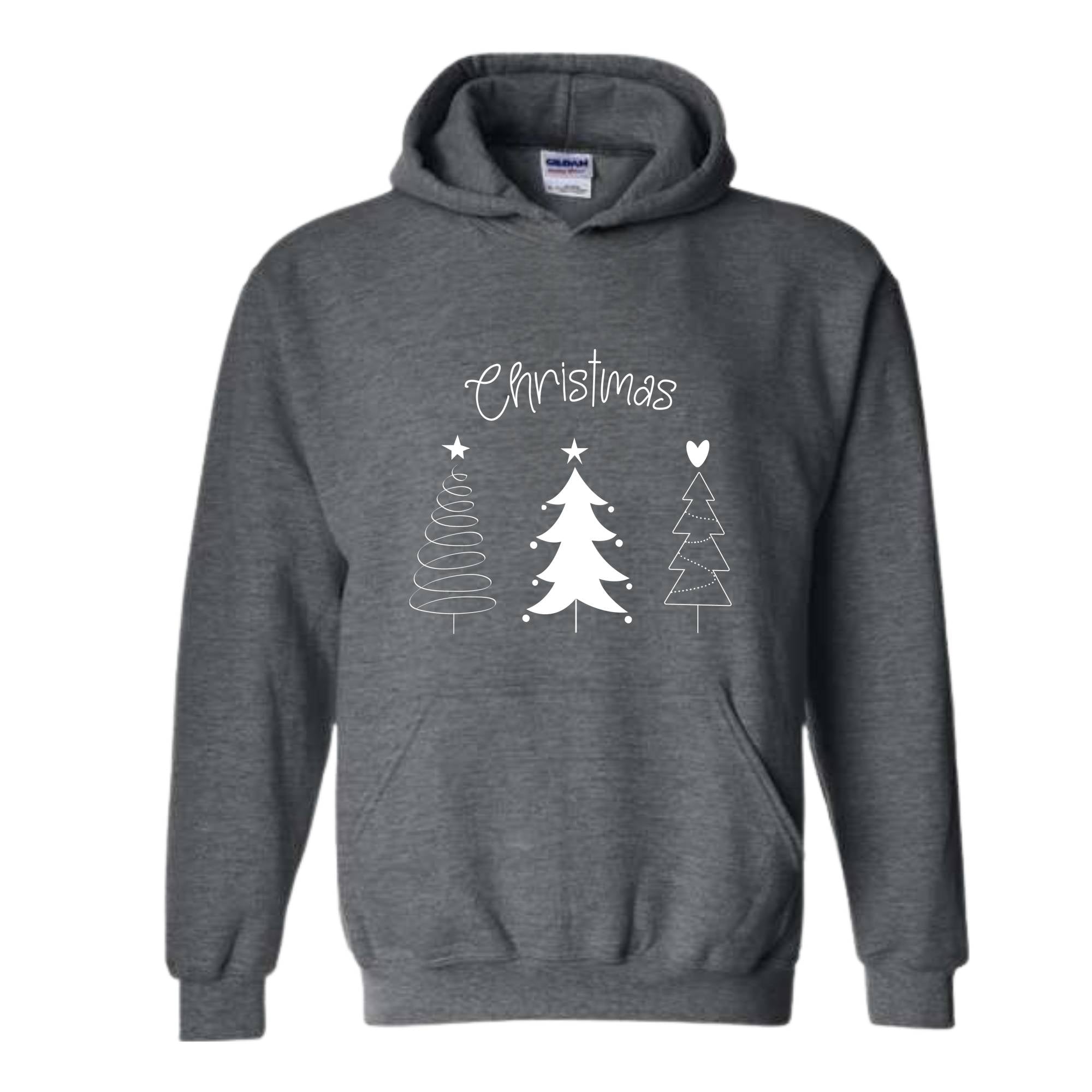 Christmas Sweatshirt, Christmas Sweater, Merry Christmas Trees Christmas Tree Sweatshirt, Holiday Sweaters for Women, Winter Sweatshirt