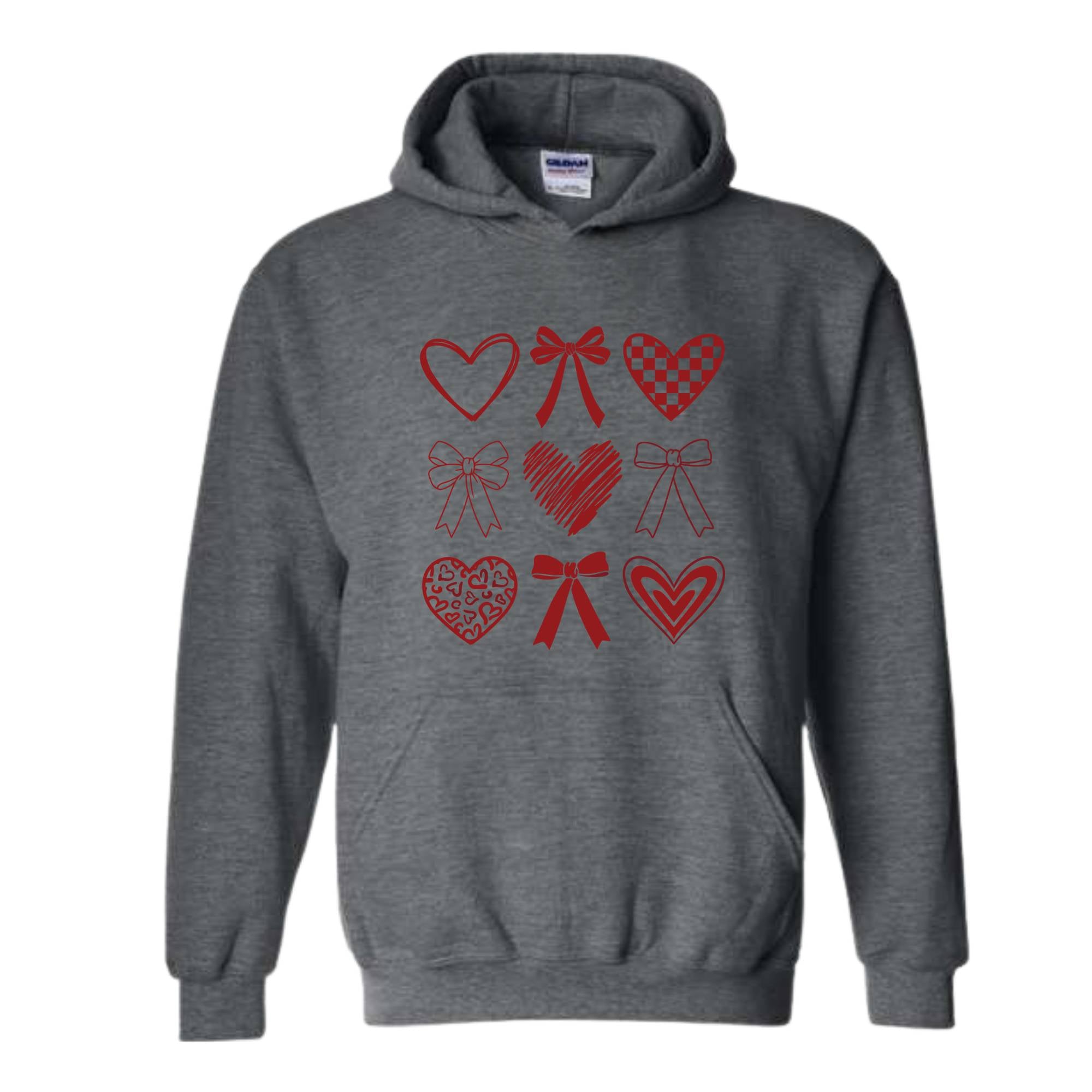 Coquette Valentine Hoodie , Coquette Bow Hoodie , Valentine Bow Sweatshirt, Coquette Valentine Sweatshirt, Valentine Gift