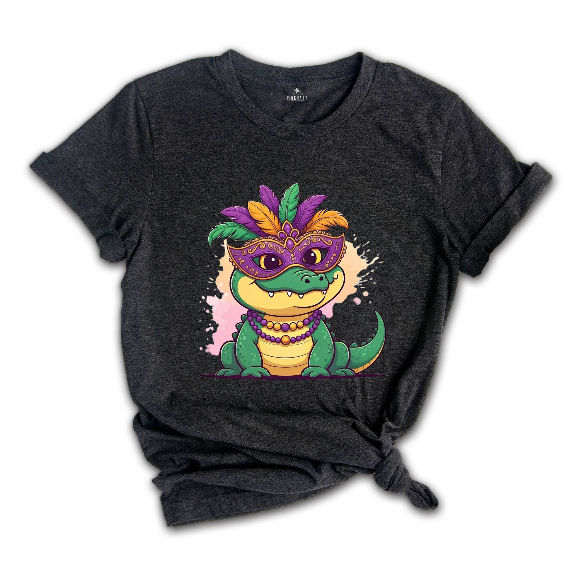 Mardi Gras Crocodile Shirt, Mardi Gras Tshirt, Mardi Gras Alligator Shirt, Fat Tuesday Tee, Mardi Gras Carnival Shirt, Mardi Gras Lover Tee