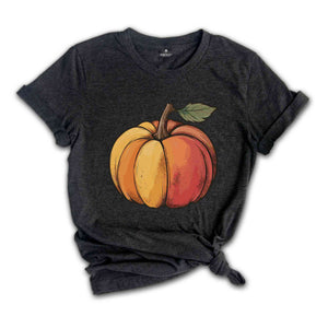 Colorful Pumpkin Shirt, Cute Pumpkin Shirt, Watercolor Pumpkins, Halloween Shirt, Autumn Shirt, Cute Fall Shirt, Gift For Halloween