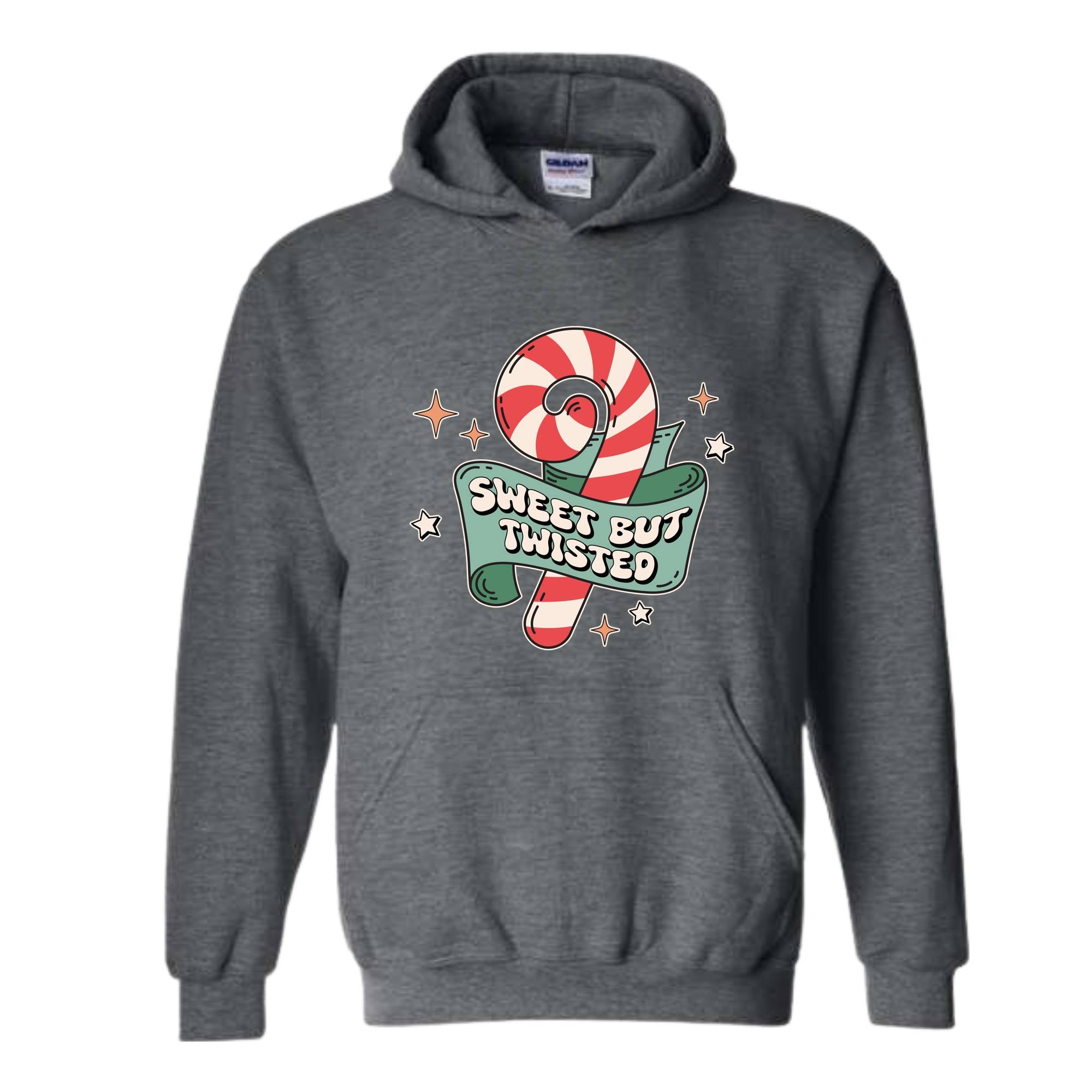 Sweet But Twisted Hoodie, Christmas Hoodie, Christmas Gifts, Christmas Candy Hoodie, Christmas Family Hoodie