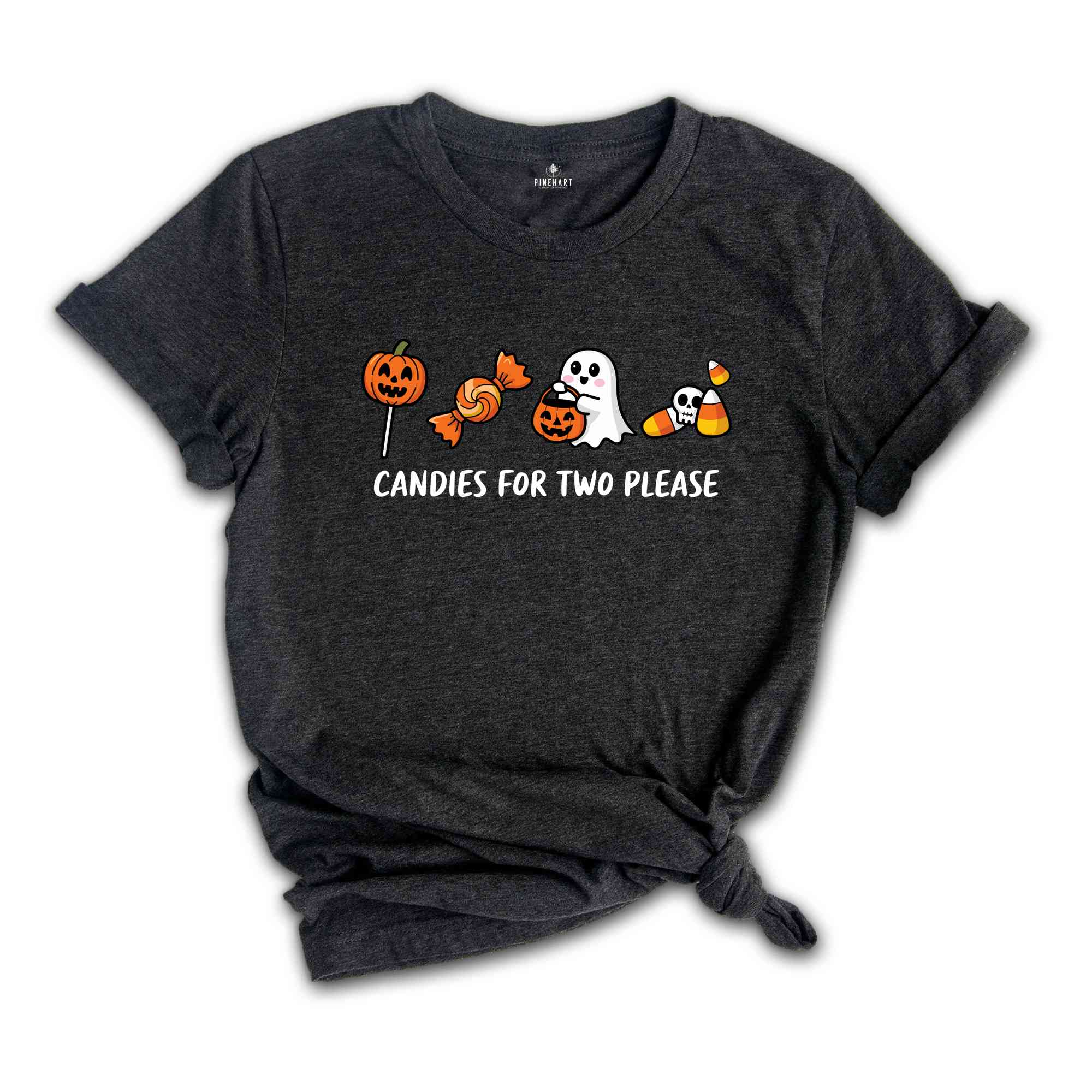 Candies For Two Please Shirt, Halloween Pregnancy Shirt, Fall Shirt, Pregnancy Reveal Halloween Tee, Spooky Gift, Future Mom Shirt