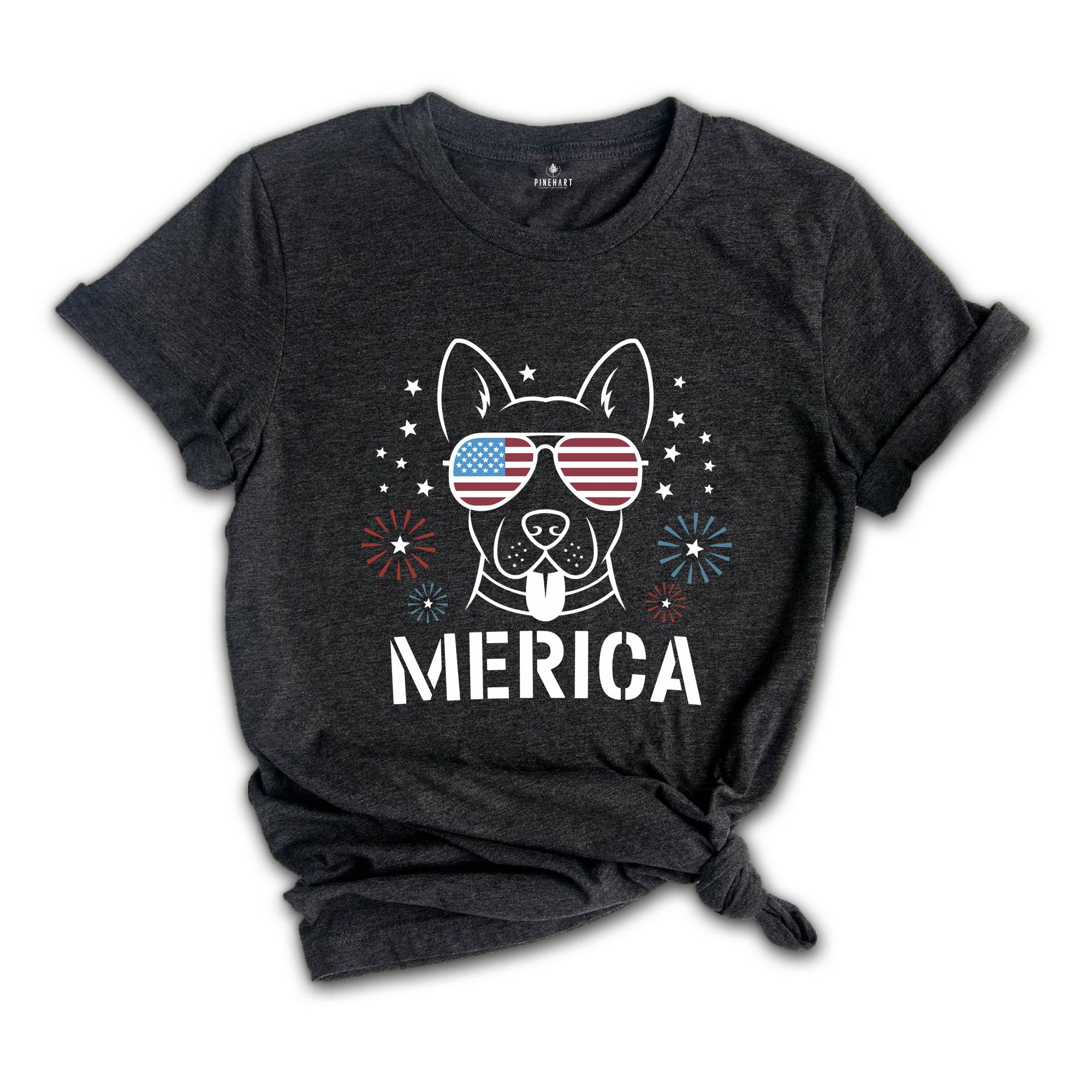 Merica Shirt, American Flag Shirt, Country Shirt, Election 2024 Shirt, Trump 2024 Shirt, American Shirt. Cute Dog Shirt