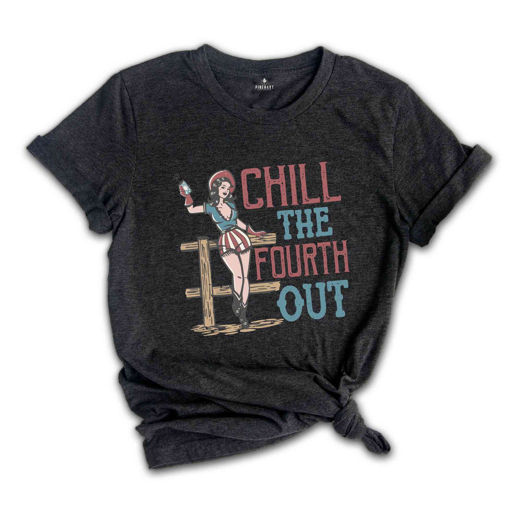 Chill The Fourth Out T-Shirt, Vintage 4th Of July Shirt, Funny Fourth of July Gift, Patriotic Shirt, Independence Day Shirt