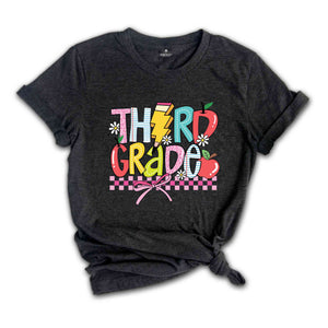 Hello Third Grade Shirt, 3rd Grade Shirt, Back To School Shirt, Third Grade Gift, Third Day Of School Shirt, Third Grade Teacher Shirt