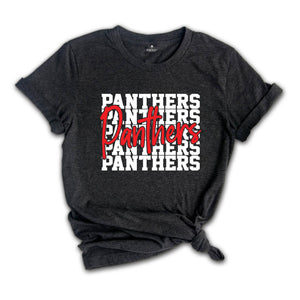 Team Mascot Back to School Shirt, Panthers Team, Panthers Team Spirit Shirt, Panthers Fan Shirt, Panthers School Shirt