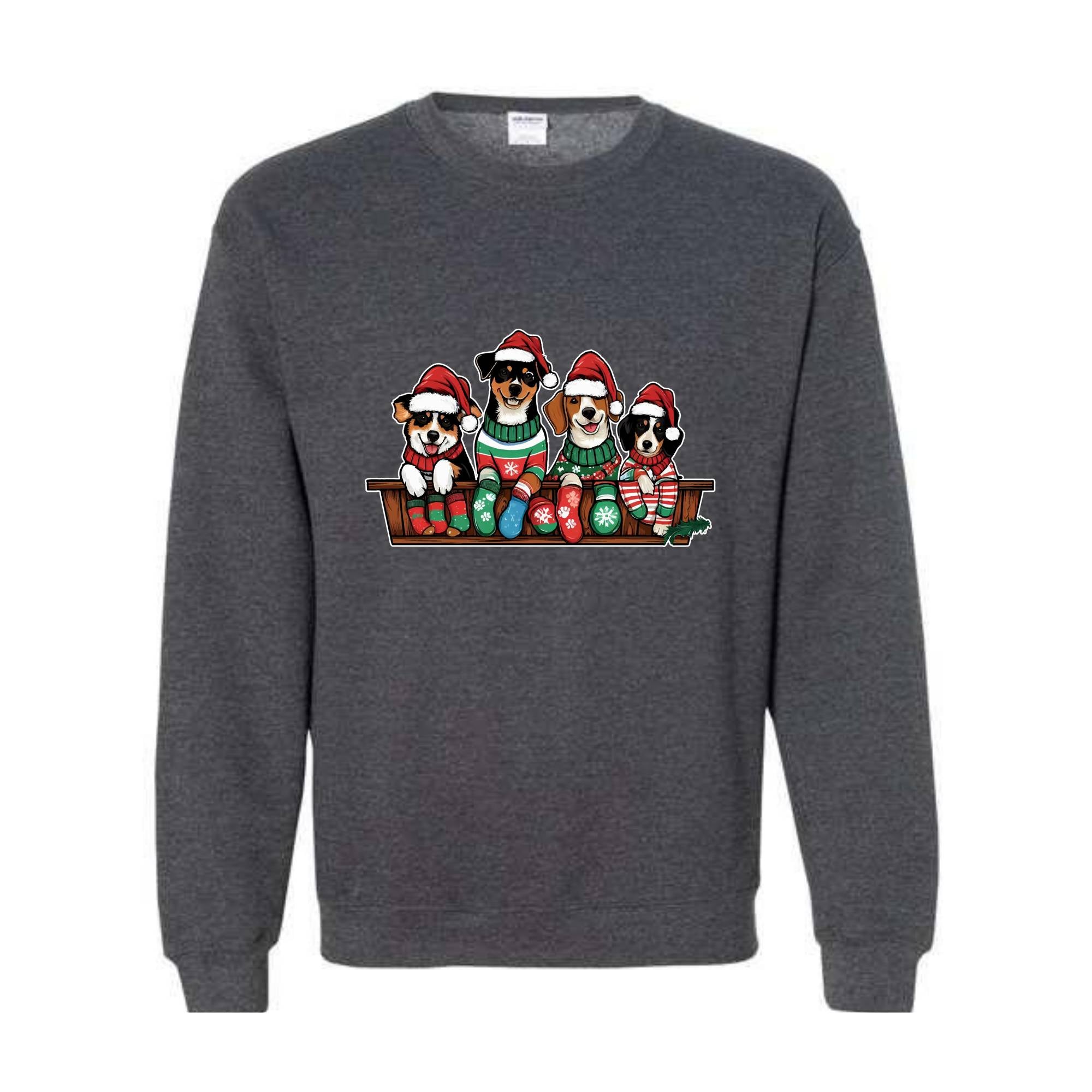 Funny Christmas Dog Sweatshirt, Cute Dogs Sweater, Christmas Party, Dog Lover Sweatshirt, Dog Mom Sweatshirt