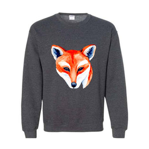 Fox Lover Sweatshirt, Cute Fox Sweatshirt, Fox Sweater, Fox Hoodie, Wild Animal Lover Sweatshirt, Animal Lover Sweatshirt