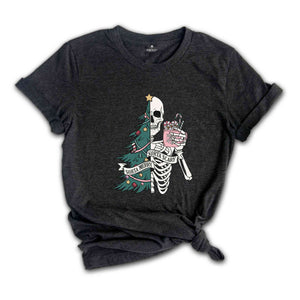 Sorta Merry Sorta Scary Shirt, Christmas Skeleton Shirt, Christmas Shirt, Christmas Gifts, Christmas Tree Sweater