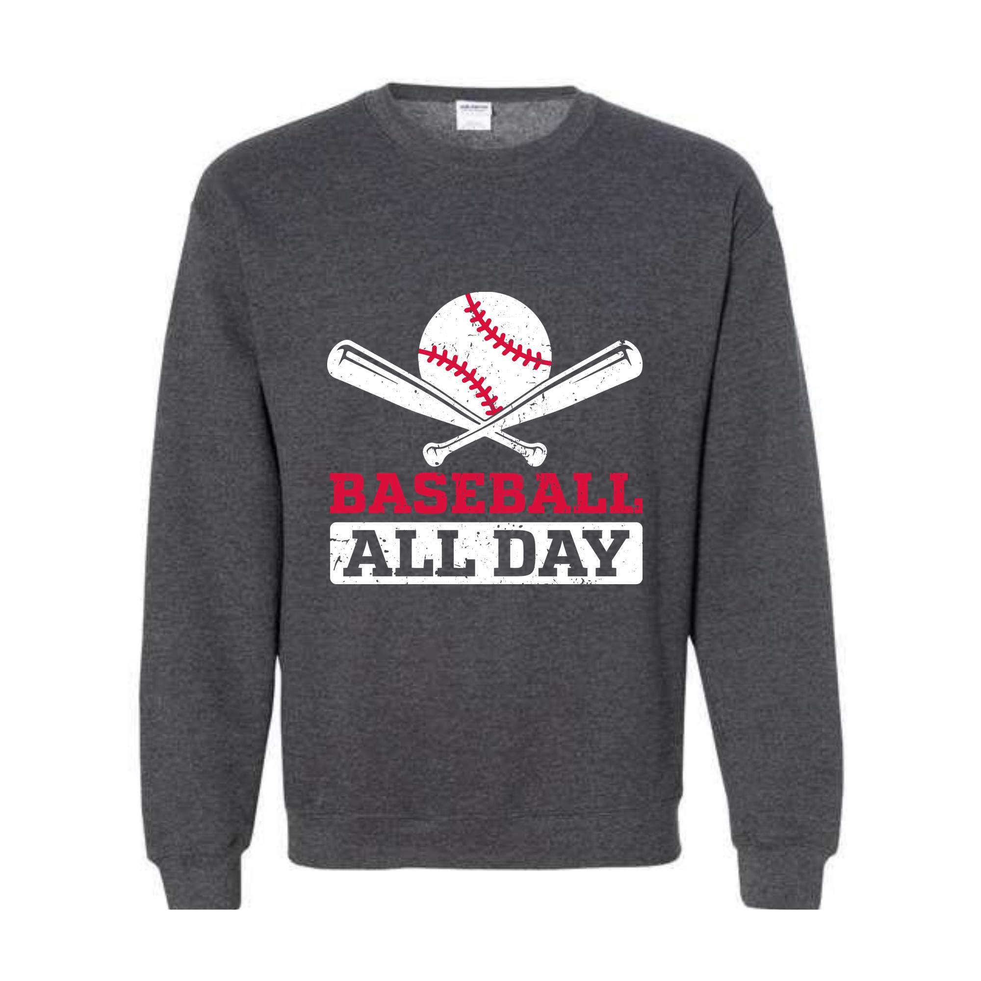 Baseball All Day Sweatshirt, Vintage Sweatshirts, Baseball Sweatshirt, Retro Baseball Sweatshirt, Retro Sweatshirts