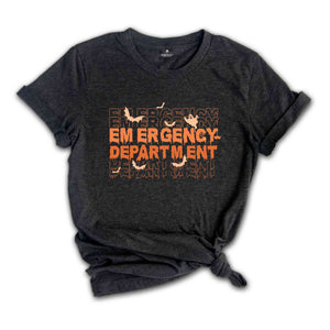 Emergency Department Halloween Shirt, ER Nurse Shirt, Emergency Medicine Shirt, Halloween Nurse Shirt, Medical Halloween Shirt