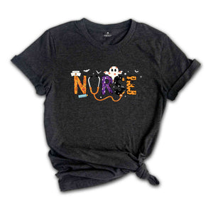 Halloween Nurse Shirt, Halloween Nursing T-Shirt, Nurse Fall Tee, Nurse Halloween Gift, Nursing Tee, Halloween Shirt