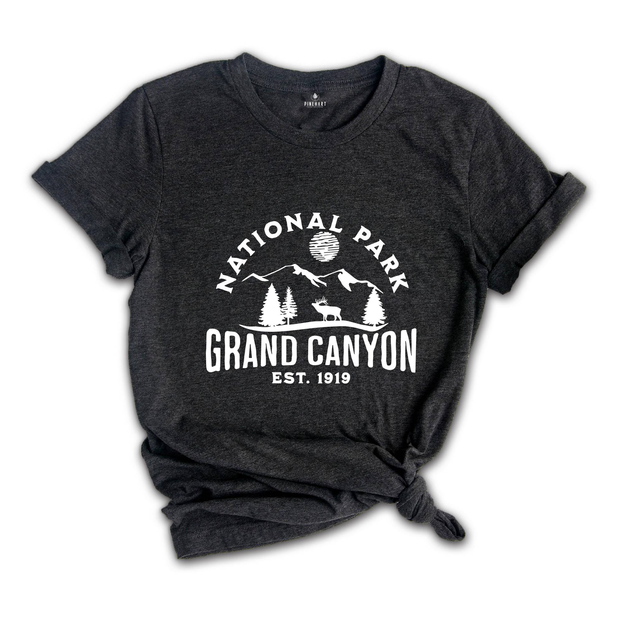 Grand Canyon National Park Est.1919 T-Shirt, Grand Canyon Tee, Camping Shirt, Nature Lover Tee, Explore Shirt, Adventure Shirt, Outdoor Tee