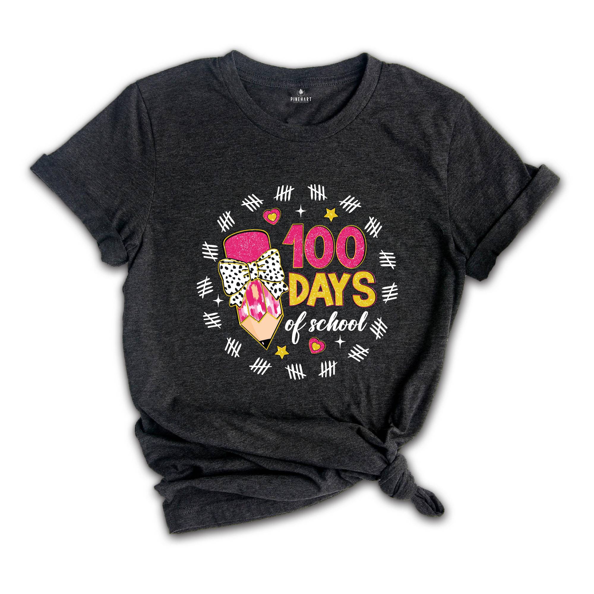 100 Days Of School Shirt, Retro Teacher Shirt, Teacher Shirt, 100 Days Shirt, Counting Teacher Shirt, Pencil Teacher Shirt, 100 Days Gift