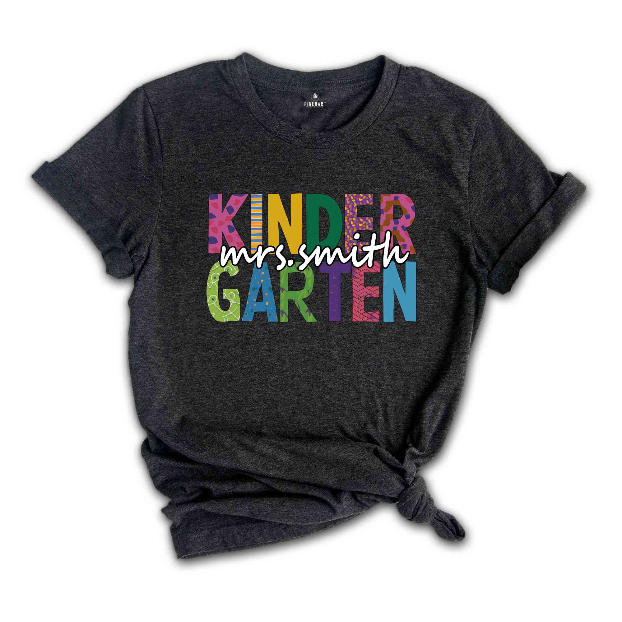 Custom Kindergarten Shirt, Kindergarten Teacher Shirt, Cute Kindergarten Crew Shirt, Teacher Shirt, Retro Teacher Shirt