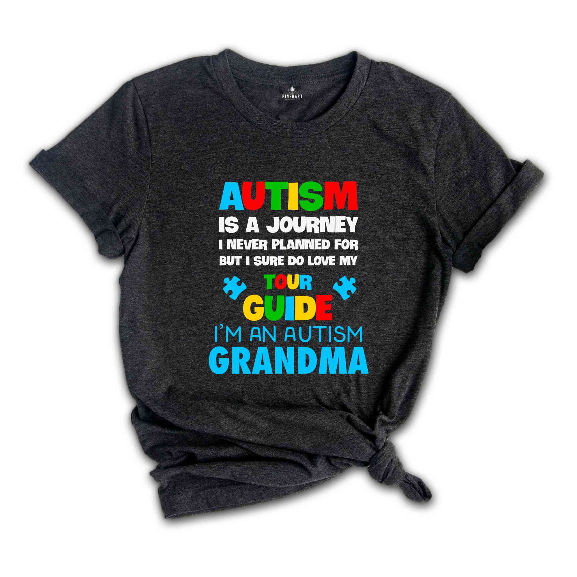 Autism Is A Journey Shirt, Autism Grandma Shirt, Autism Awareness Shirt, Neurodiversity Shirt, Puzzle Piece, ADHD Shirt, Autism Month Shirt