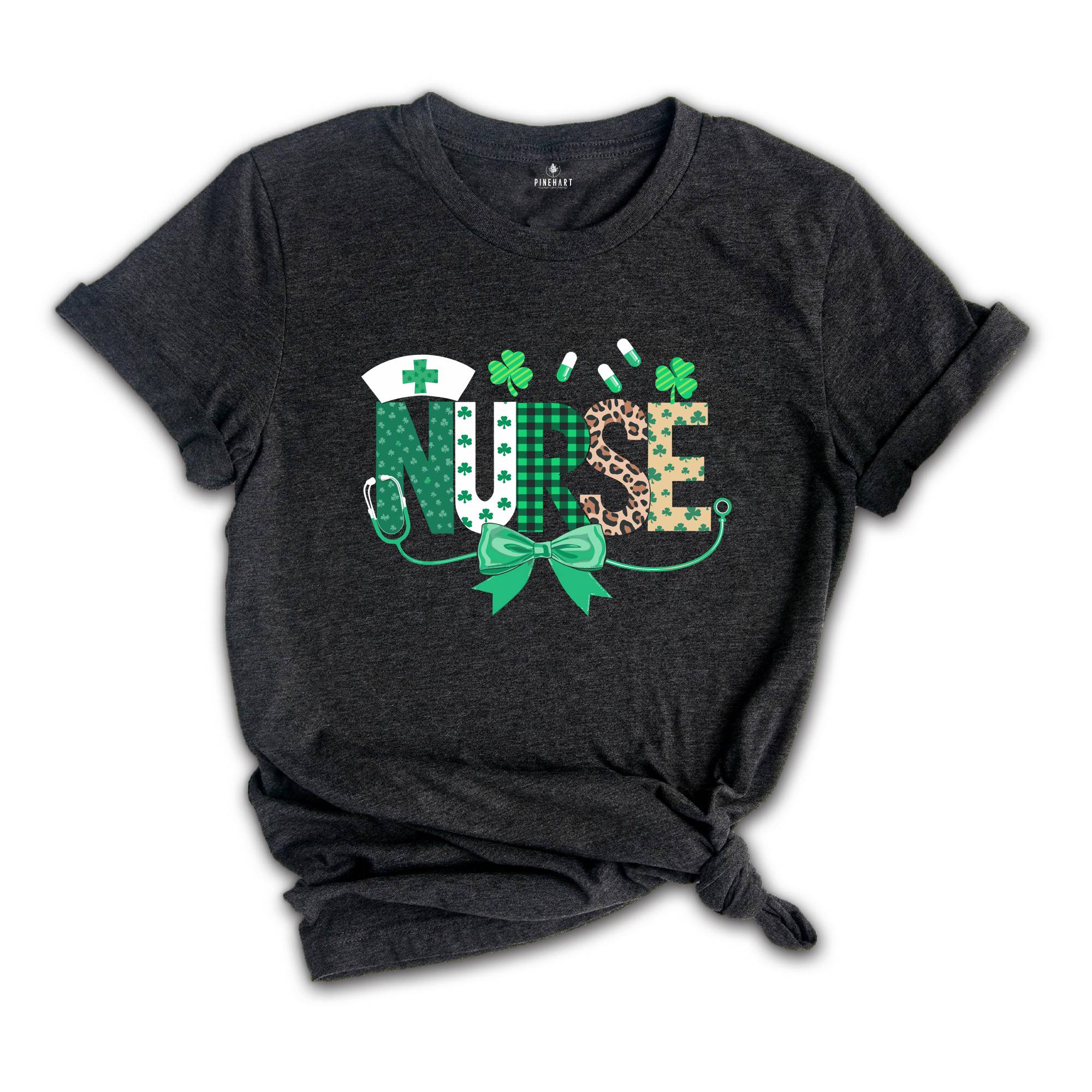 St. Patrick's Nurse Shirt, St Patrick's Day Shirt, Nurse Shirt, Nurse St. Patrick's Shirt, Nurse Stethoscope Tee, Gift for Nurse