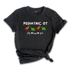 Dinosaur Pediatric OT Shirt, Occupational Therapy Shirt, Pediatric Ot Apparel, Occupational Outfit, Pediatric T-Shirt