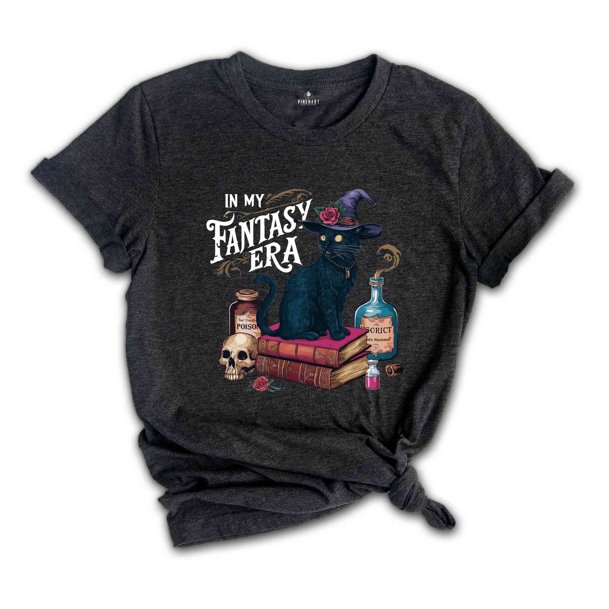 In My Fantasy Era Shirt, Halloween Cat Shirt, Spooky Vibes Shirt, Halloween Gift, Cute Halloween Shirt, Cat Lover Shirt, Halloween Costume