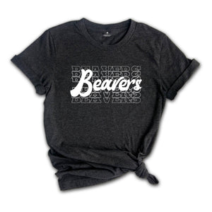 Team Mascot Shirt, Beavers Team Shirt, Beavers Team Spirit Shirt, Beavers Fan Shirt, Beavers School Shirt, Beavers School Spirit