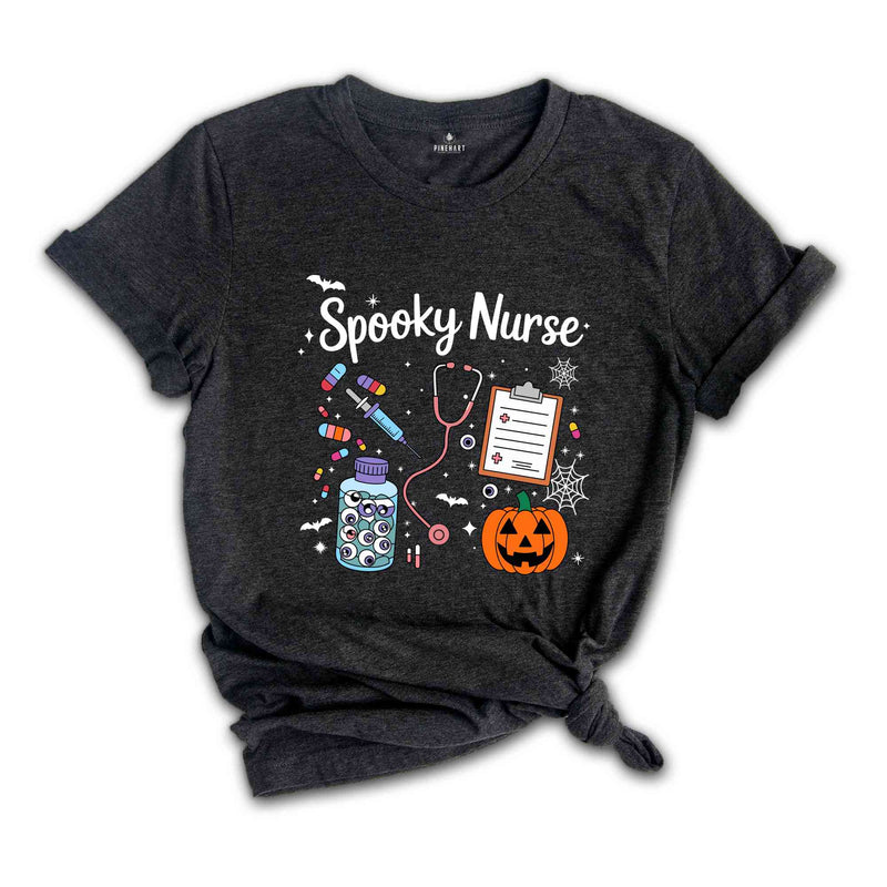 Spooky Nurse Shirt, Halloween Nurse Shirt, Funny Nurse Shirt, Halloween Shirt, Nurse Gift, Nursing Halloween Tee