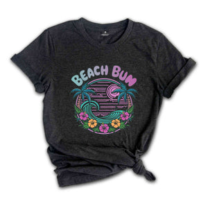 Beach Bum Shirt, Beach Waves Shirt, Preppy Shirt, Beach Happy Vibes Shirt, Summer Sunset Shirt, Good Vibes Shirt