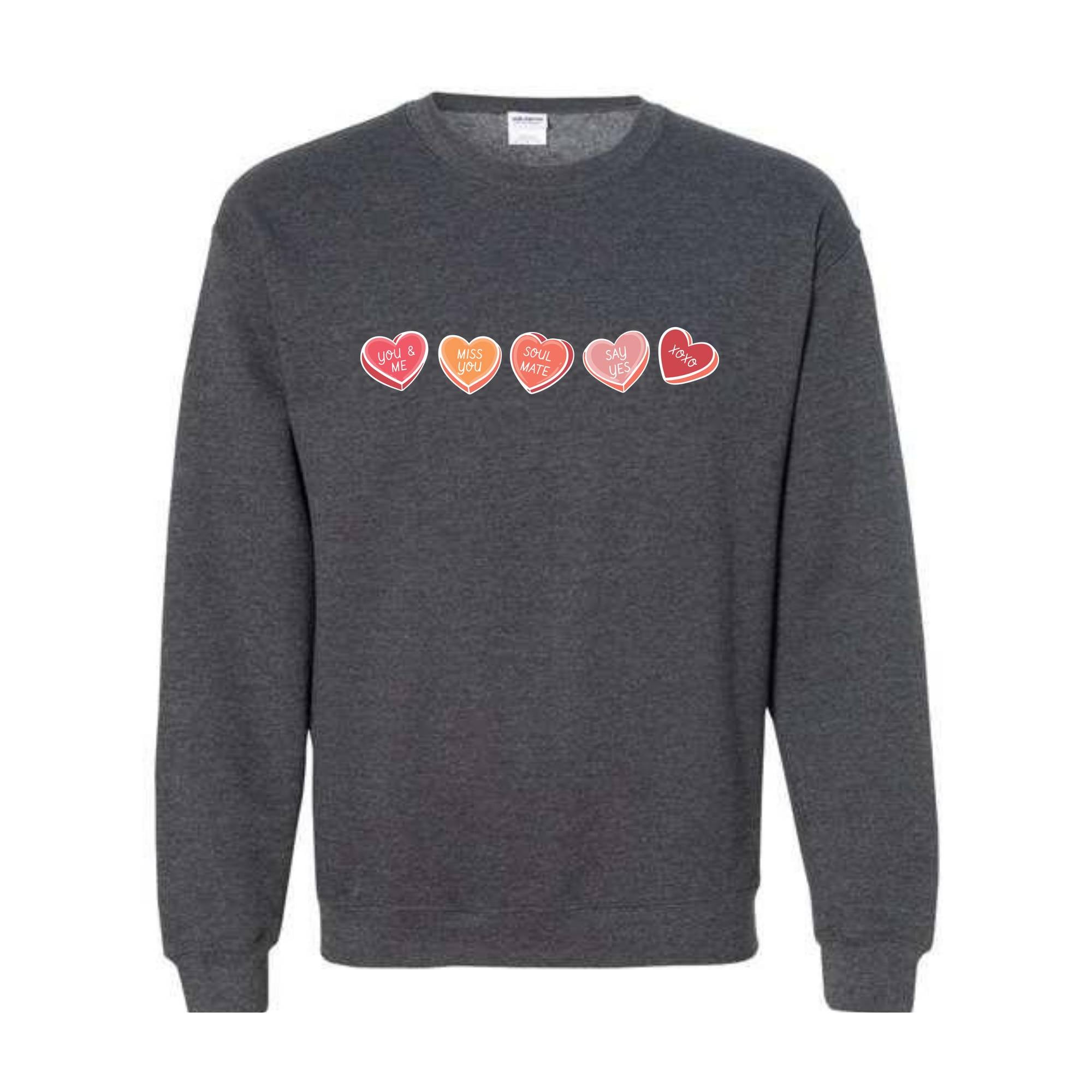 Cute Hearts Valentines Sweatshirt, Cute Valentines Day Sweater, Valentines Day Sweatshirt, Valentines Day Gifts