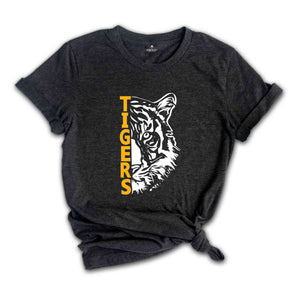 Tigers Mascot Shirt, Team Mascot Shirt, School Mascot T-Shirt, Tiger Team Spirit Shirt, Tigers School Shirt, Tigers Gift