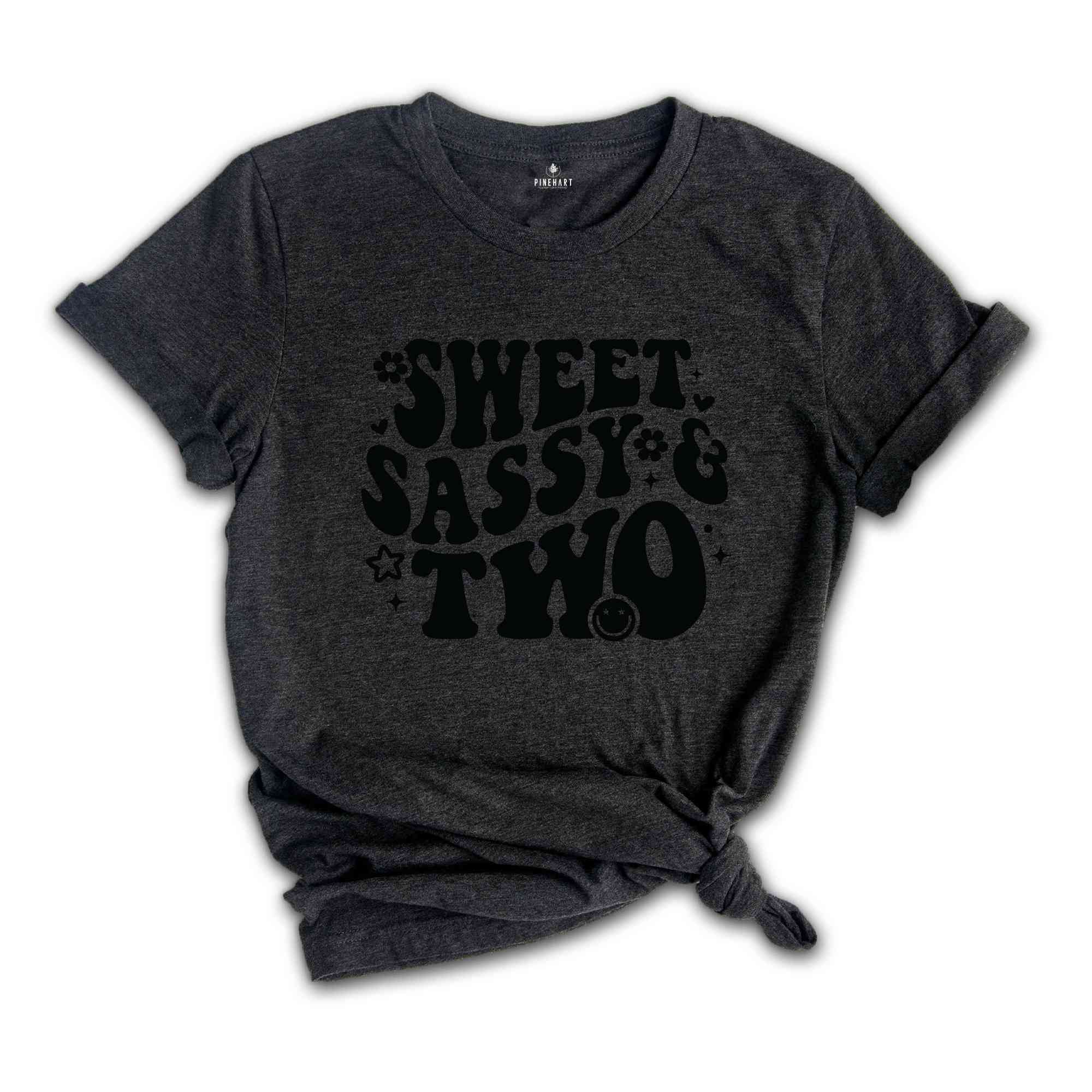 Sweet Sassy Two Shirt, Birthday Girl Shirt, Cute Birthday Shirt, Tie Dye Shirt, Birthday Party Shirt Girl, Birthday Gift, Kids Tshirt