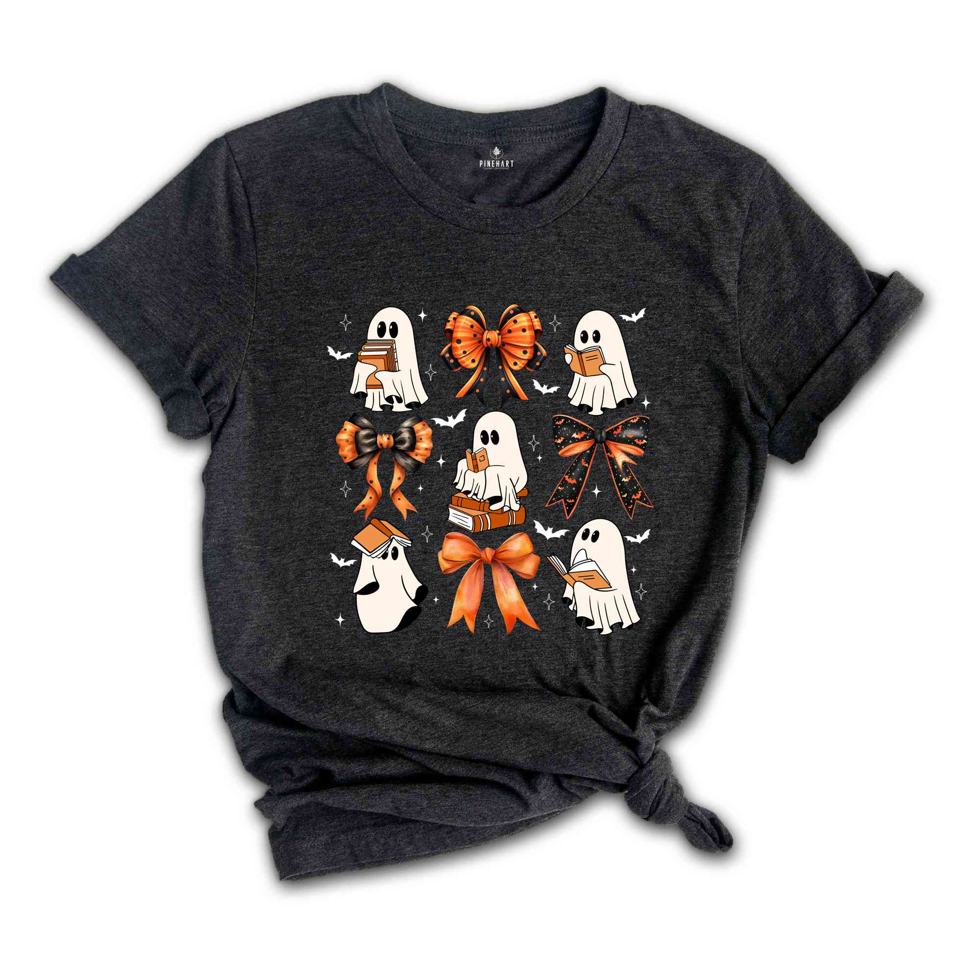 Halloween Ghost Shirt, Cute Ghost Shirt, Boo Shirt, Halloween Gift, Spooky Season Shirt, Reading Shirt, Bookworm Shirt, Librarian Shirt