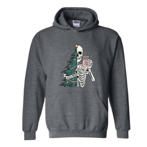 Sorta Scary Sorta Merry Sweatshirt, Christmas Skeleton Sweatshirt, Funny Christmas Sweatshirt, Holiday Sweater